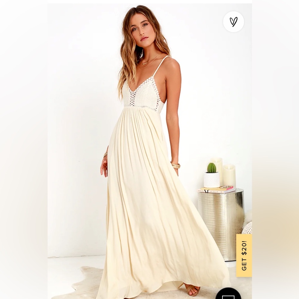 Hippie Boho Lulu’s Cream Dress